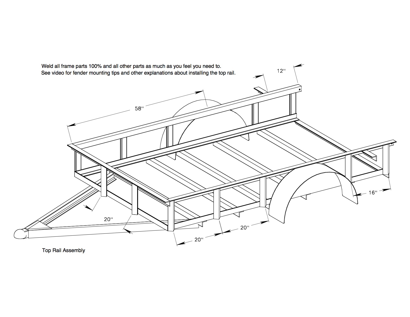 Utility Trailer Plans 6x10 - Red Wing Steel Works